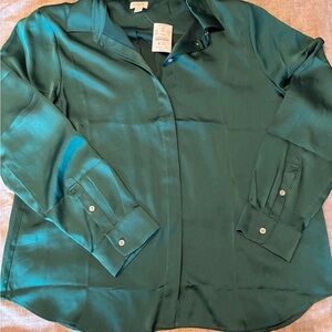 J. Crew Teal Button Down Shirt